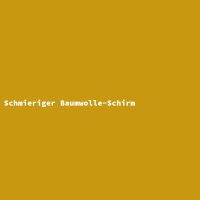 Schmieriger Baumwolle-Schirm