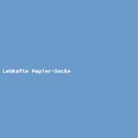 Lebhafte Papier-Socke