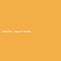 Lebhafte Papier-Socke