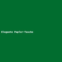 Elegante Papier-Tasche