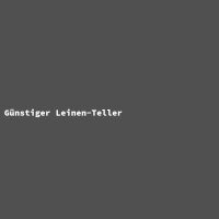 Günstiger Leinen-Teller