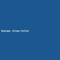 Enormer Eisen-Teller