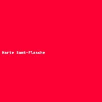 Harte Samt-Flasche