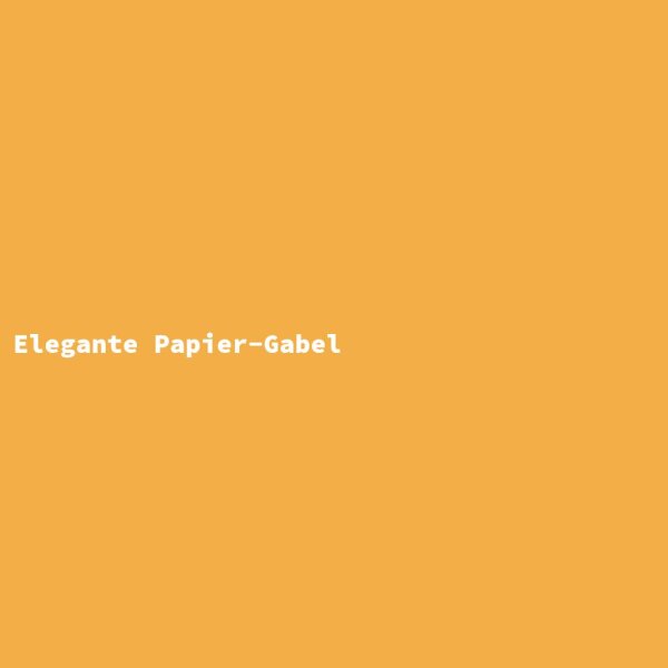 Elegante Papier-Gabel