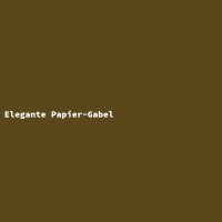 Elegante Papier-Gabel