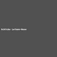 Schicke Leinen-Hose
