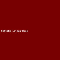 Schicke Leinen-Hose