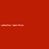 Lebhafter Samt-Mixer