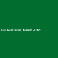 Aerodynamischer Baumwolle-Hut
