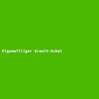 Eigenwilliger Granit-Schal